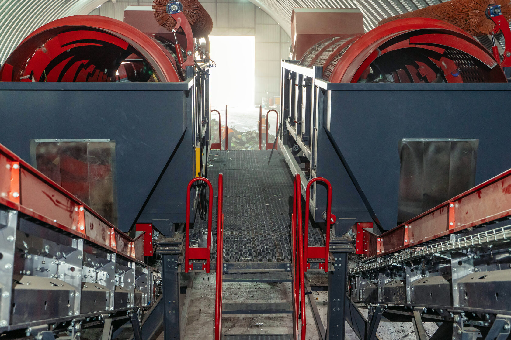Rotary drum screen (worm type)